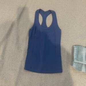lululemon athletica Blue Racerback Tank Top
